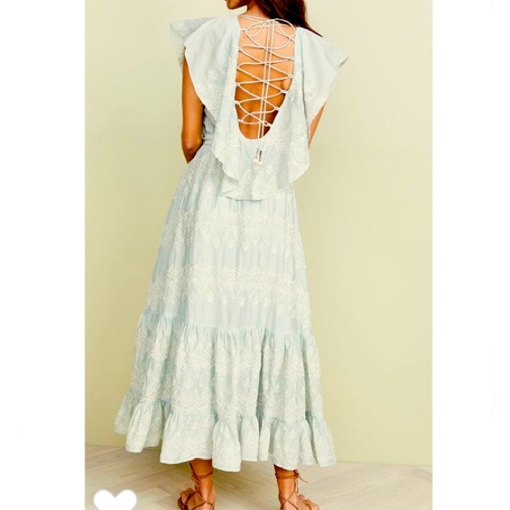 NWT Love Sam Talullah Embroidered maxi dress